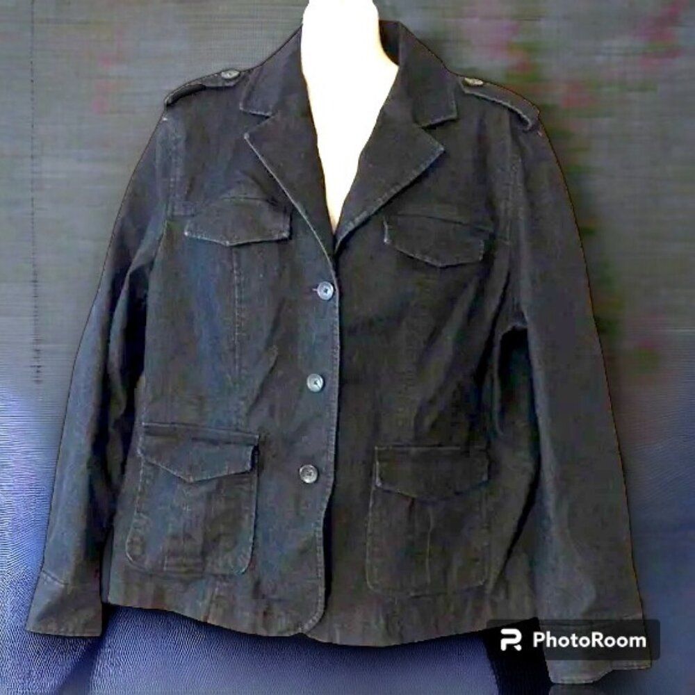Attention Size 16 Dark Wash Jean Jacket